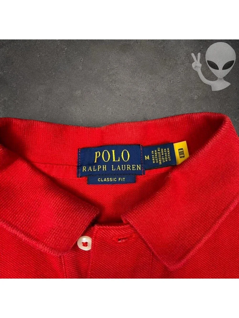 Polo Ralph Lauren Classic Fit 1992 Mesh Polo Shirt Mens US M Red
